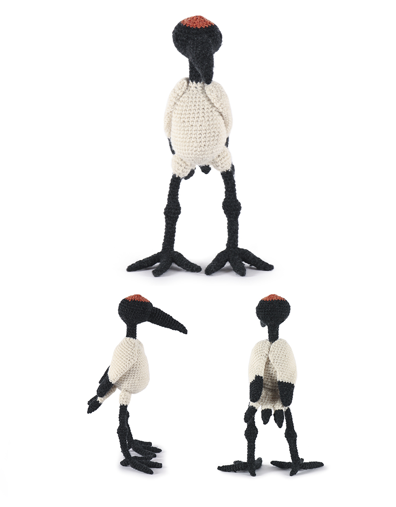 toft ed's animal aimi the japanese crane amigurumi crochet